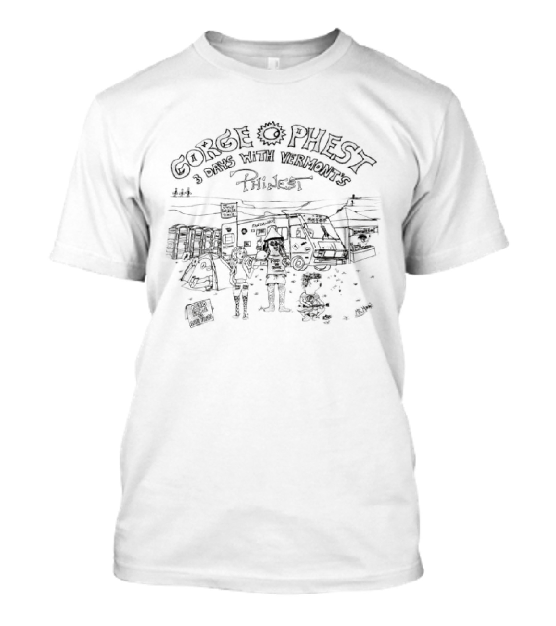 Gorge Phest 3 Days Camping Adventure With Vermont's Scenic Views T-Shirt