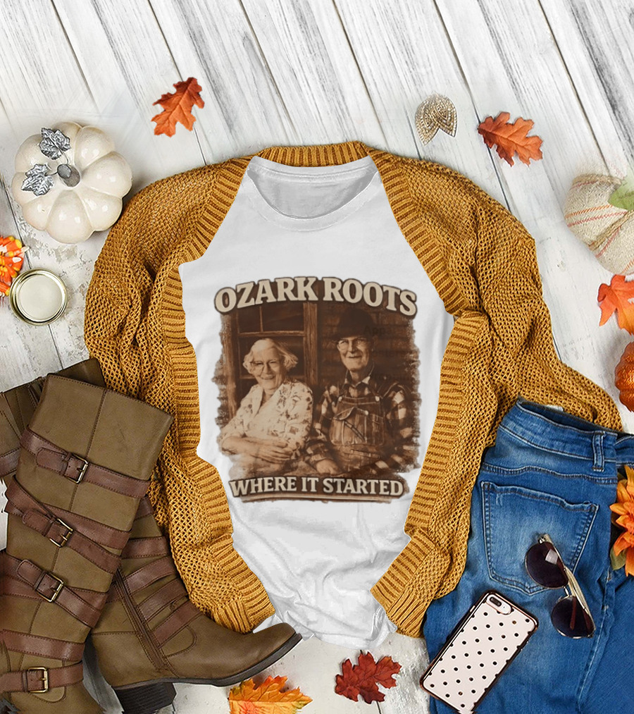 Ozark Roots Where It Started Vintage Farmhouse T-Shirt