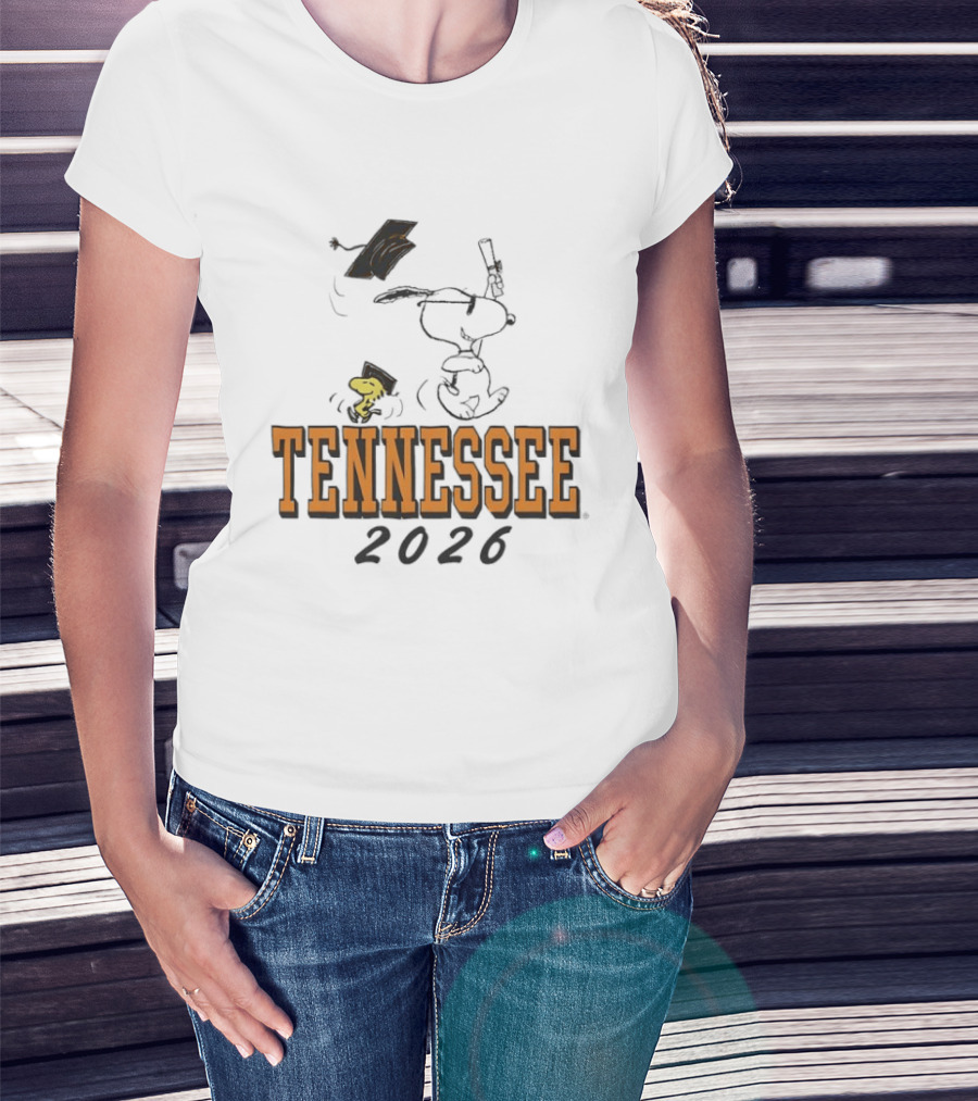 Tennessee 2026 Snoopy Woodstock Graduation University T-Shirt