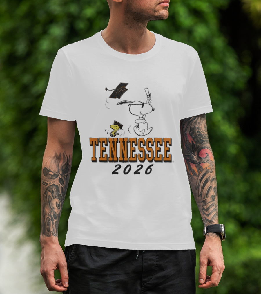 Tennessee 2026 Snoopy Woodstock Graduation University T-Shirt