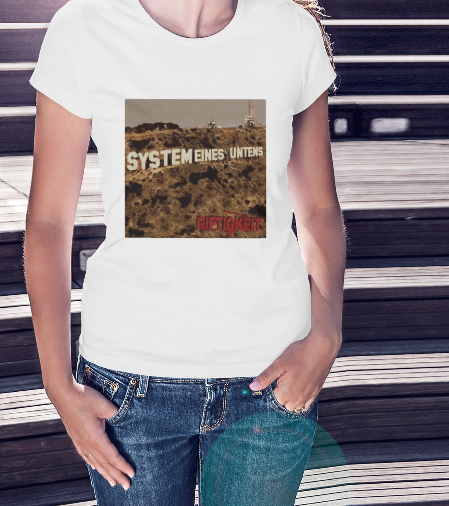 System Eines Untens Gifttigkeit Album Cover Hollywood Sign Spoof T-Shirt