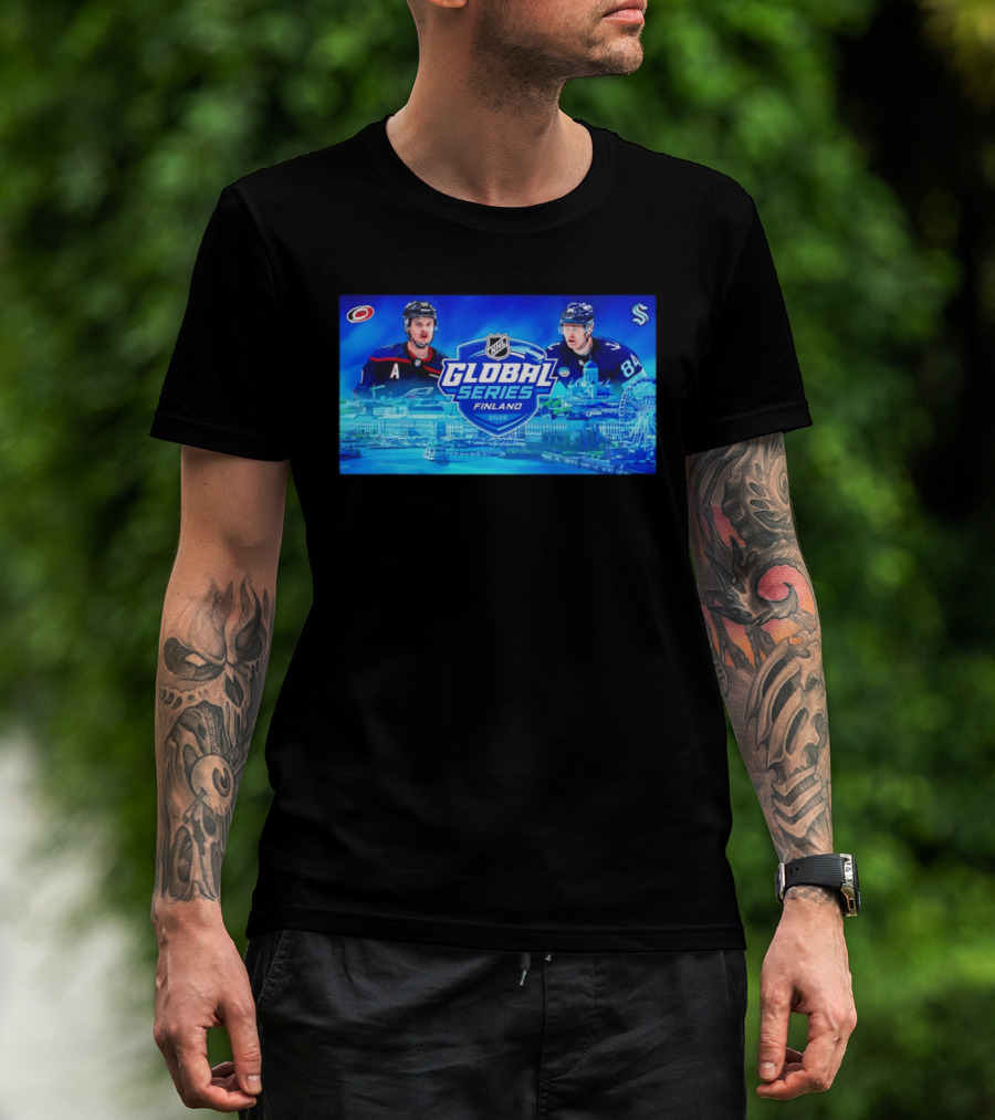 2026 NHL Global Series Finland Carolina Hurricanes Vs Seattle Kraken Helsinki Event T-Shirt