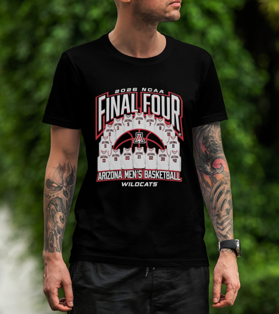 2026 NCAA Final Four Arizona Men's Basketball Wildcats T-Shirt