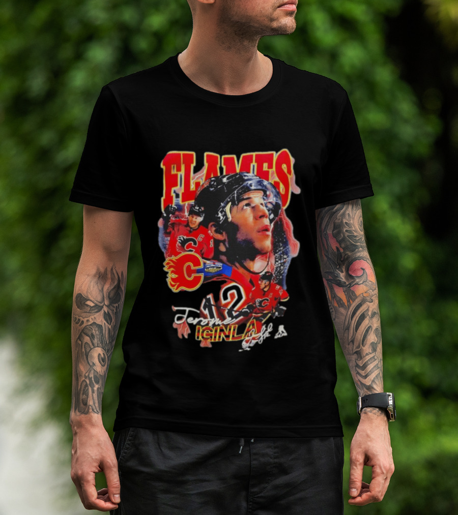 Jarome Iginla Calgary Flames Number 12 Hockey Legend T-Shirt