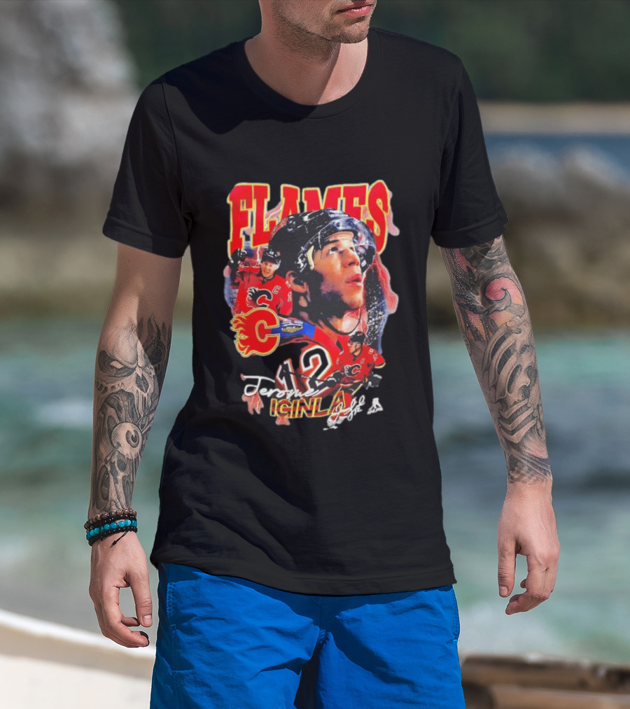 Jarome Iginla Calgary Flames Number 12 Hockey Legend T-Shirt