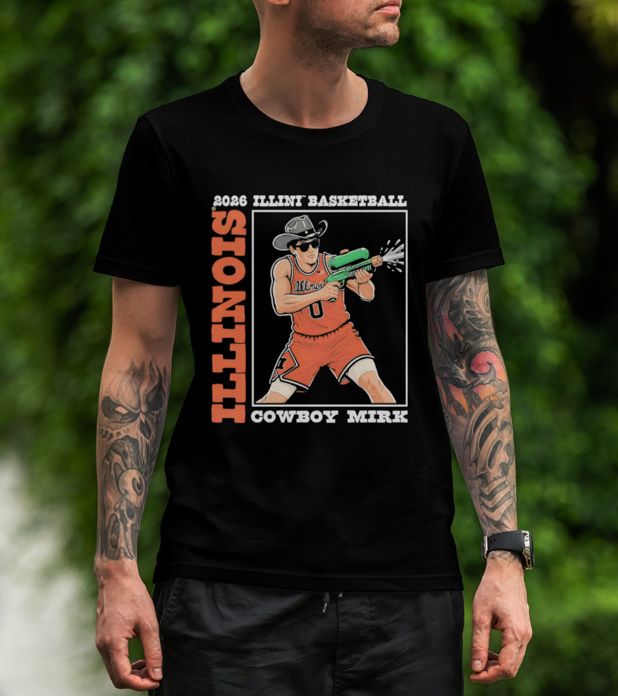 2026 Illinois Basketball Cowboy Mirk T-Shirt