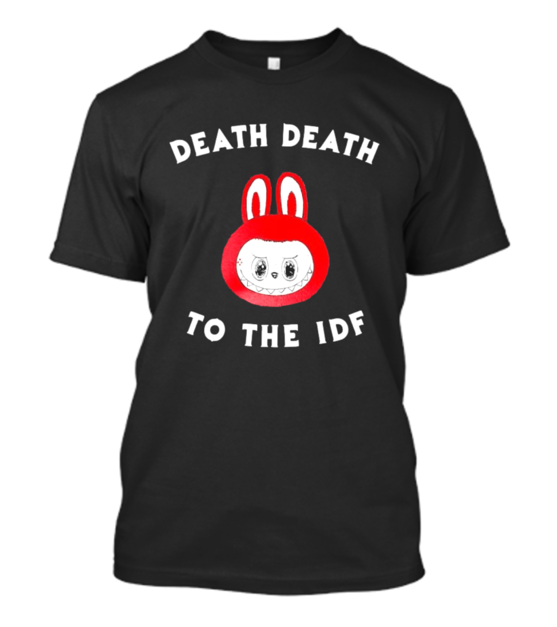 Death Death To The IDF Labubu Head T-Shirt