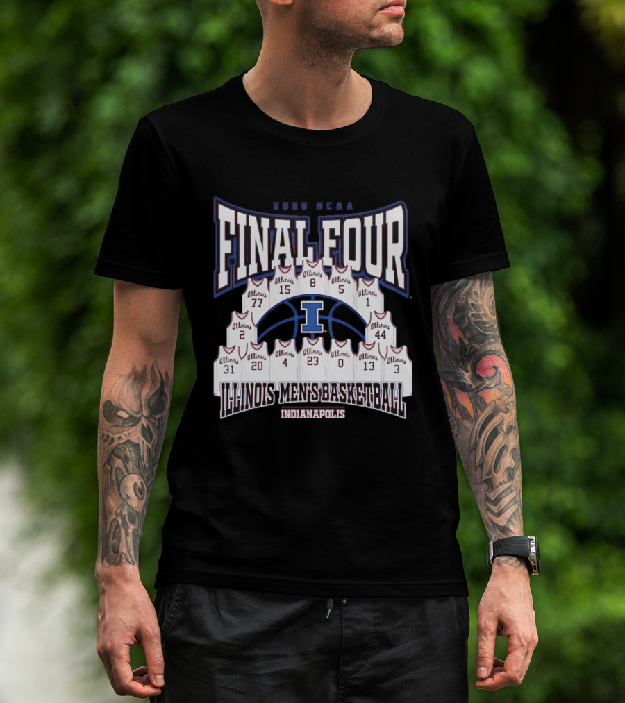 2026 NCAA Final Four Illinois Men's Basketball Indianapolis T-Shirt