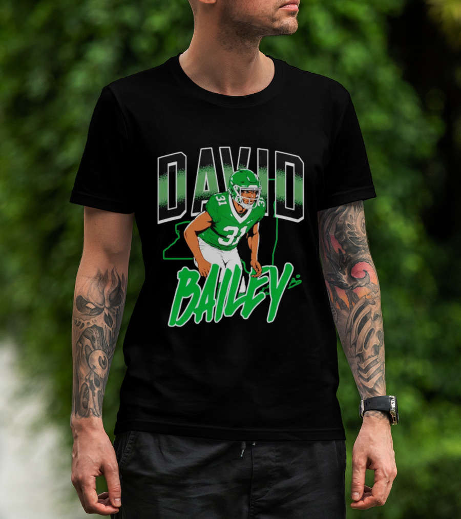 David Bailey New York Jets Football Number 31 Athletics T-Shirt