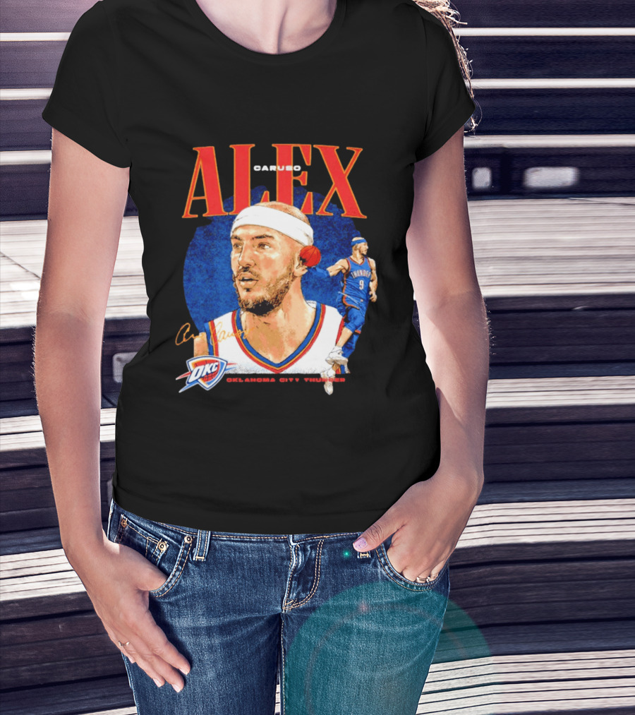 Alex Caruso OKC Thunder Oklahoma City Basketball Player T-Shirt