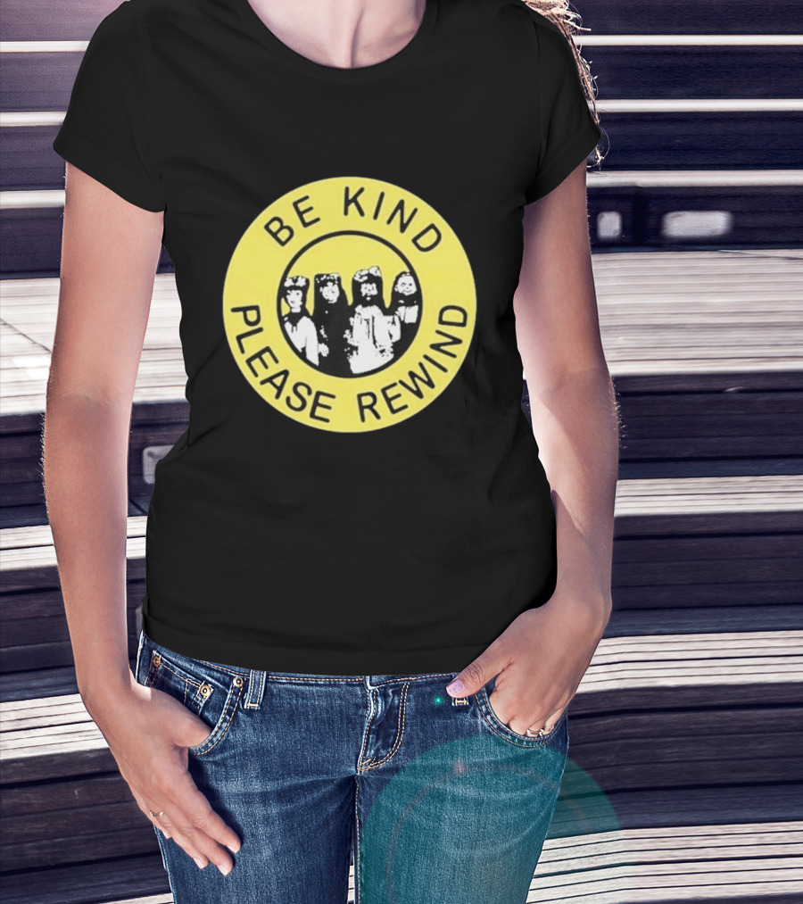 Be Kind Please Rewind Puppet Combo Yellow Circle T-Shirt
