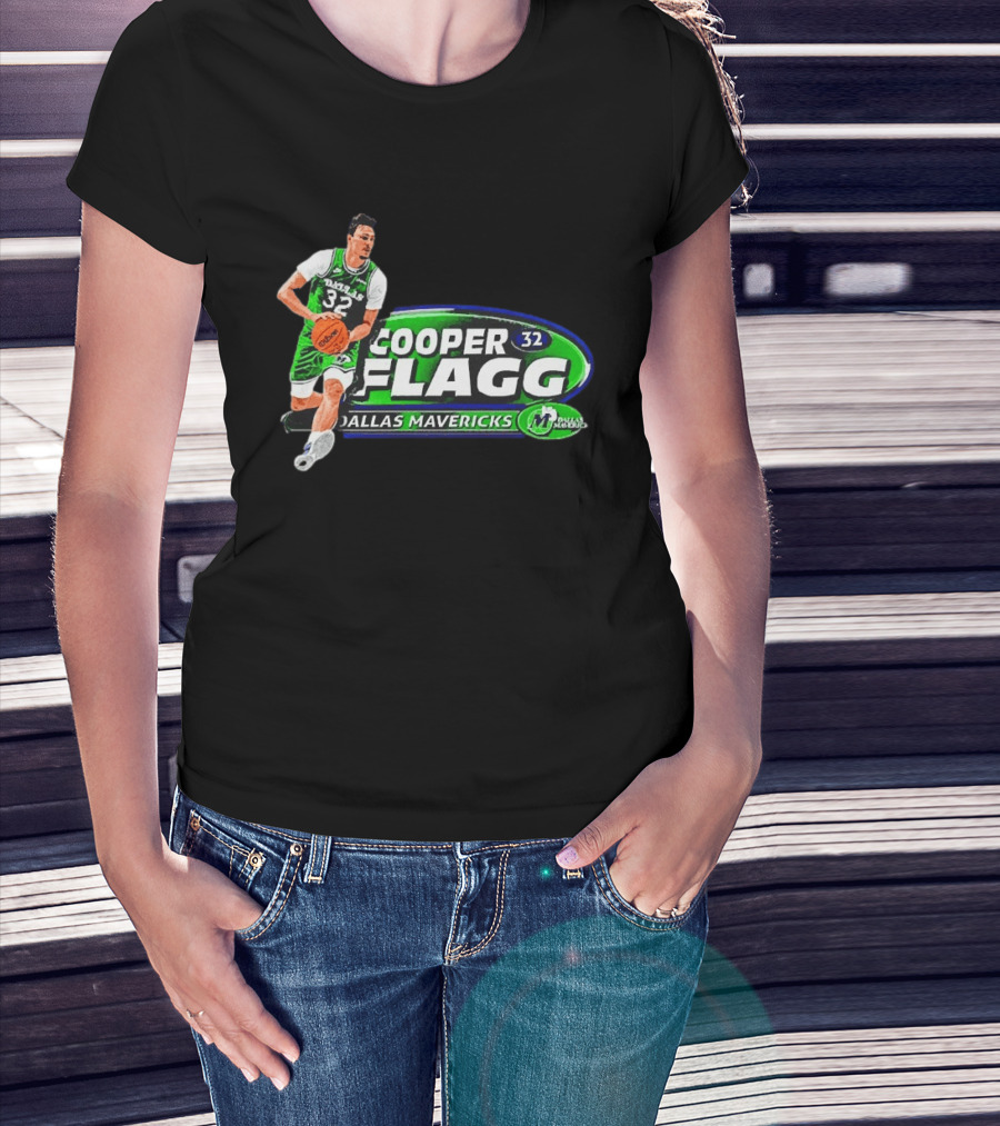 Cooper Flagg Dallas Mavericks 32 ROY Basketball Player T-Shirt
