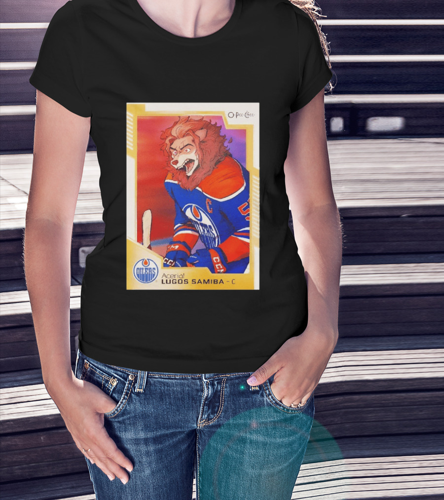 O Pee Chee Aceria Lugos Samiba C Edmonton Oilers T-Shirt