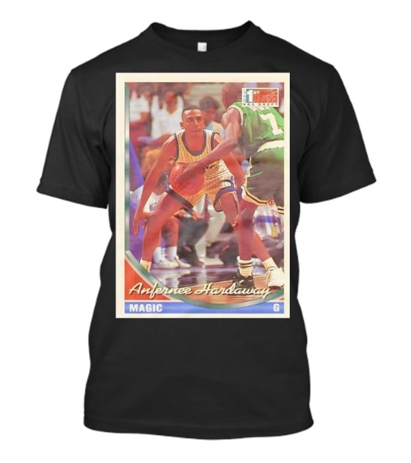 Anfernee Hardaway Magic G First Round NBA Draft 1993 Basketball Card T-Shirt