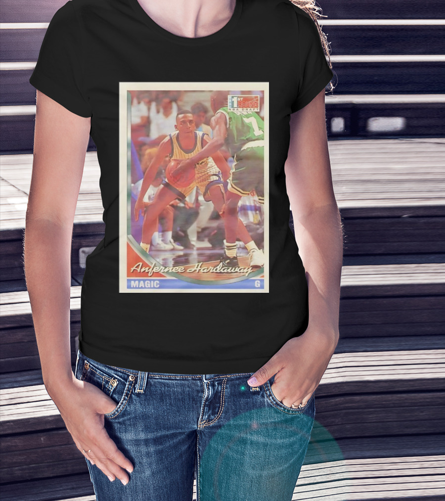 Anfernee Hardaway Magic G First Round NBA Draft 1993 Basketball Card T-Shirt