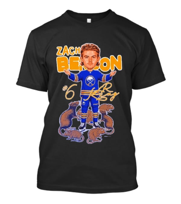 Zach Benson Buffalo Sabres Rat King #6 T-Shirt
