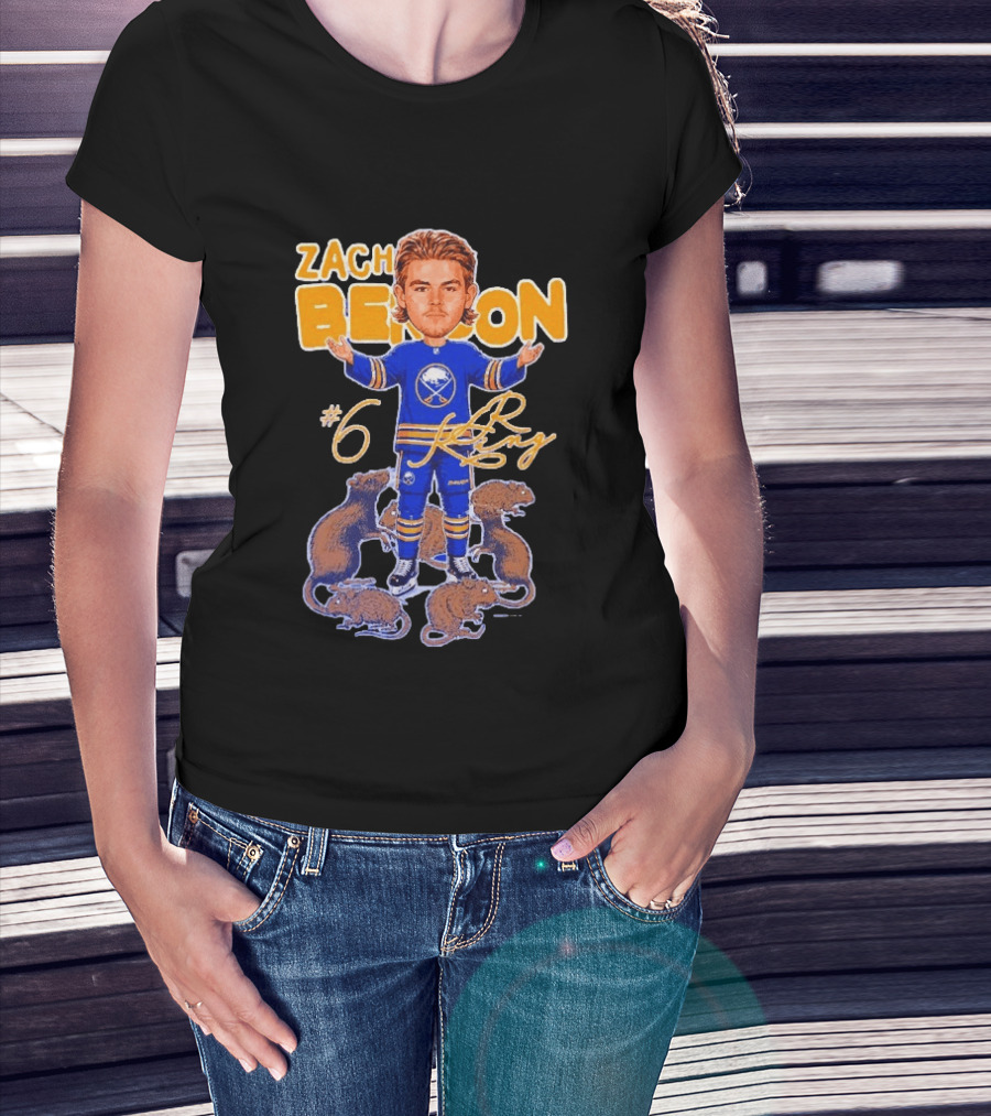 Zach Benson Buffalo Sabres Rat King #6 T-Shirt