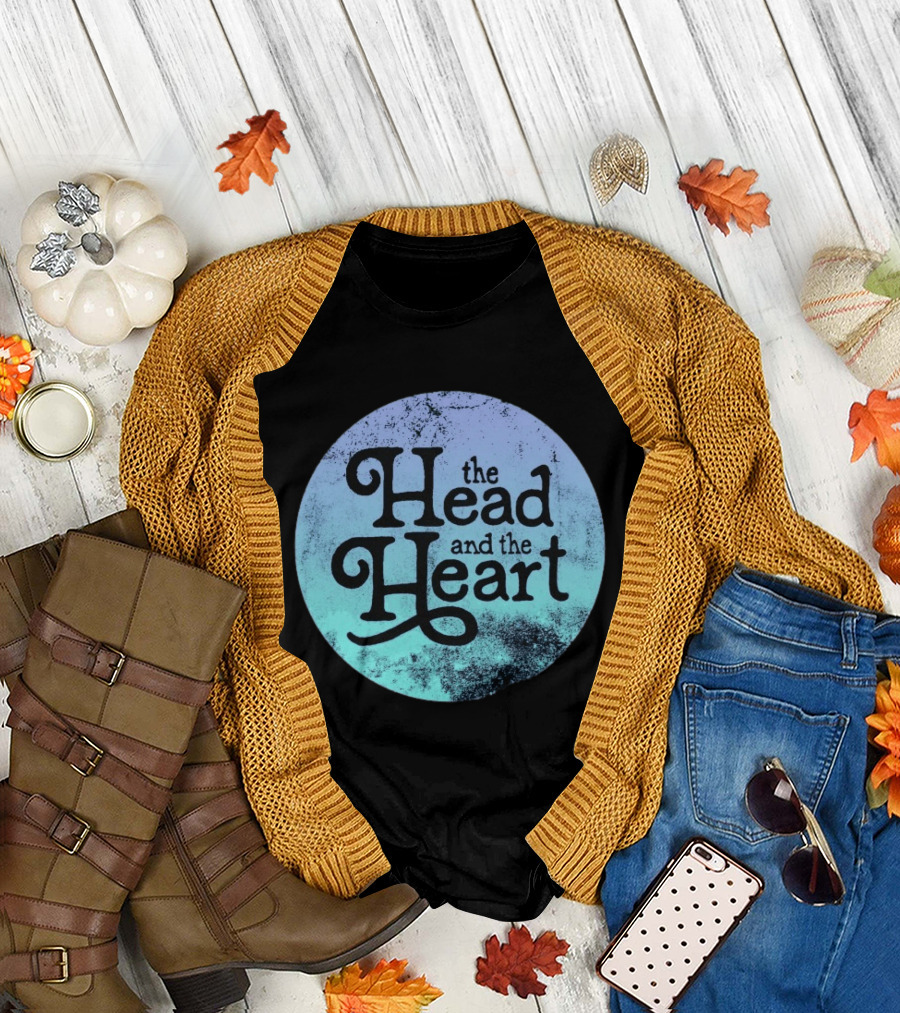 The Head And The Heart Periwinkle Gradient T-Shirt