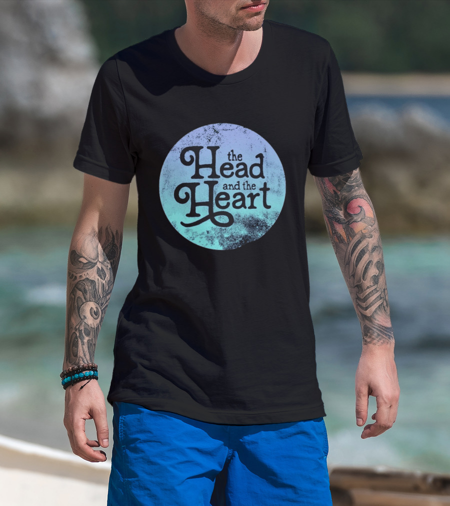 The Head And The Heart Periwinkle Gradient T-Shirt