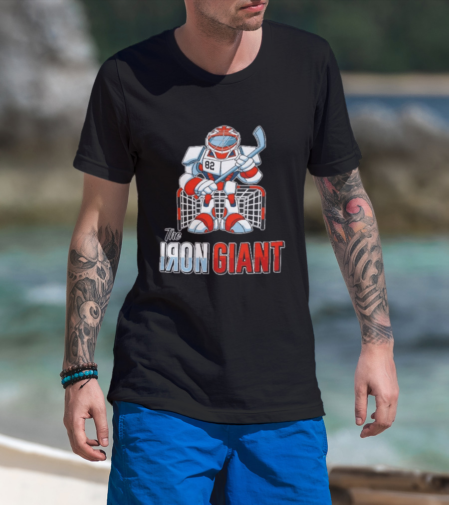 The Iron Giant Hockey Goalie Robot 82 T-Shirt
