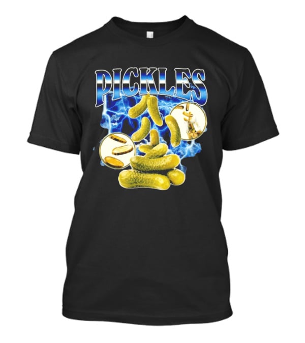 Thunder Pickles Crunch Power Electric Blue Lightning Pickles T-Shirt
