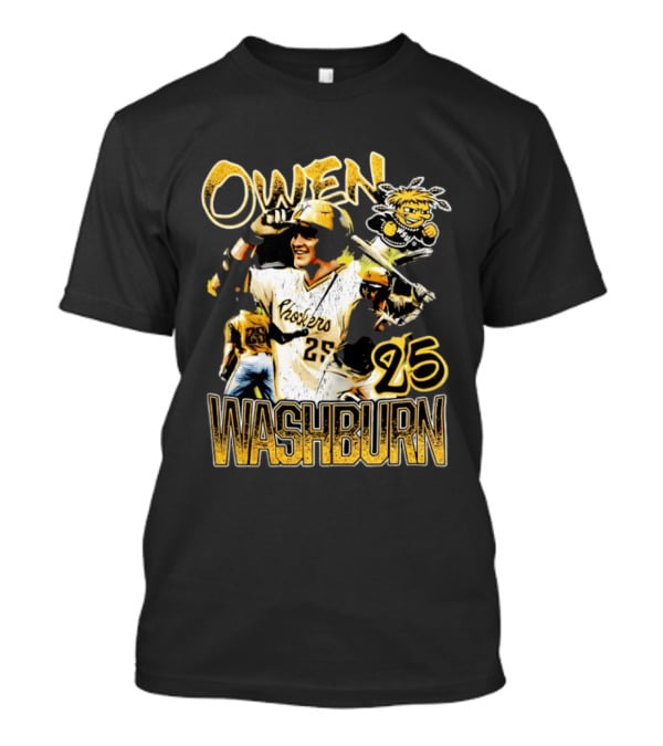 Owen Washburn Wichita State Shockers Baseball Celebration 25 T-Shirt