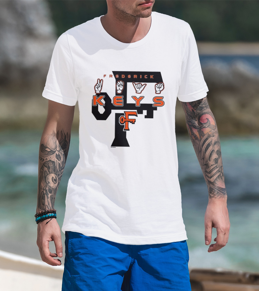Frederick Keys Deaf Awareness 2026 Frederick Keys Logo Sign Language T-Shirt