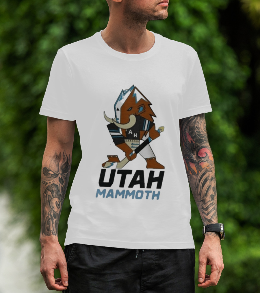 Lawson Crouse With Utah Mammoth Hockey Team T-Shirt