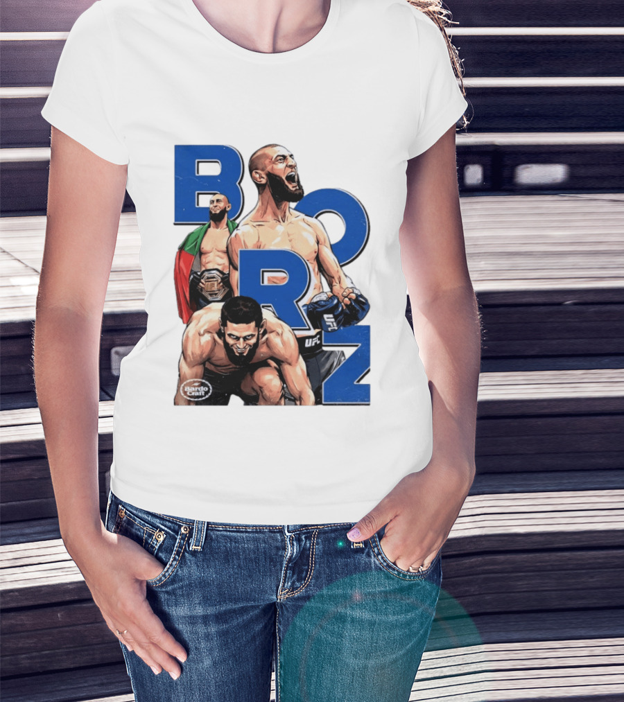 Borz Khamzat Chimaev UFC Fighter Illustrated T-Shirt