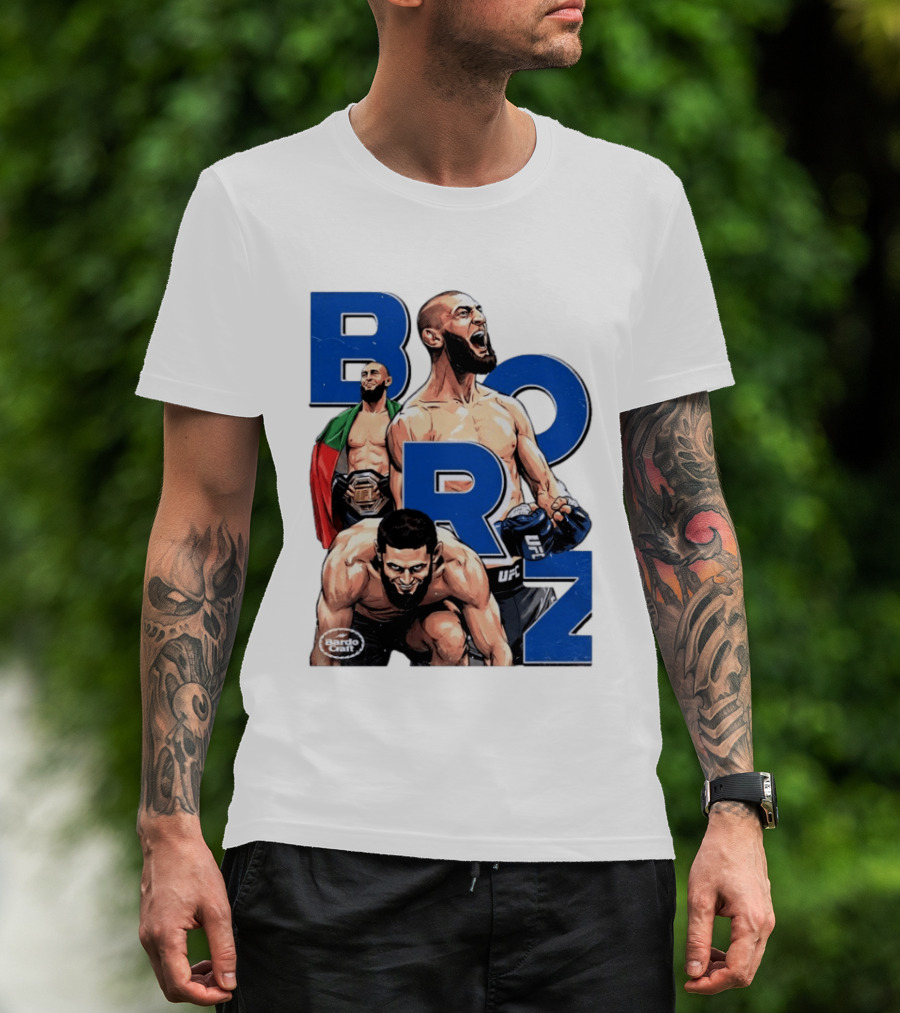 Borz Khamzat Chimaev UFC Fighter Illustrated T-Shirt