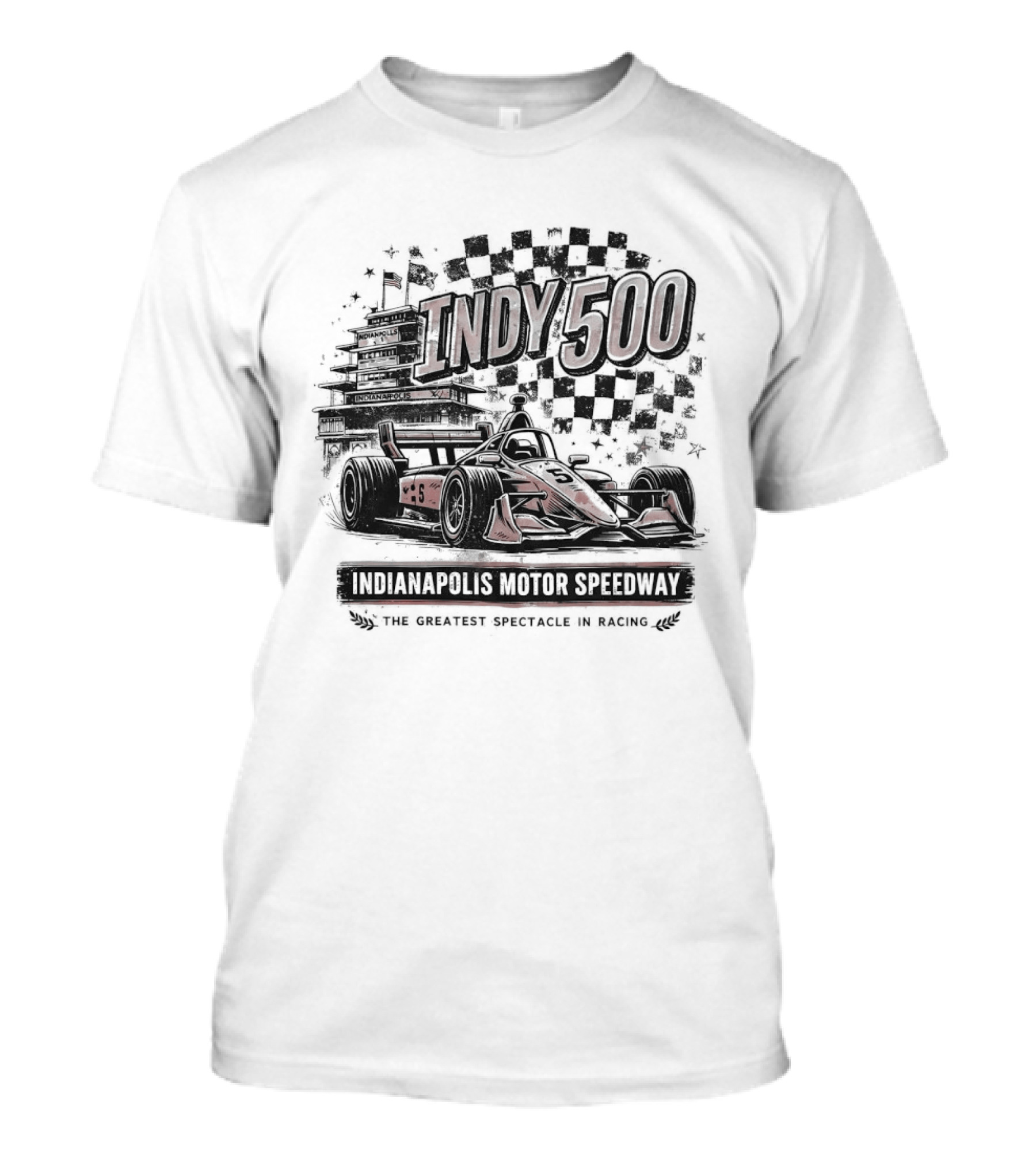 Indy 500 Indianapolis Motor Speedway The Greatest Spectacle In Racing T-Shirt