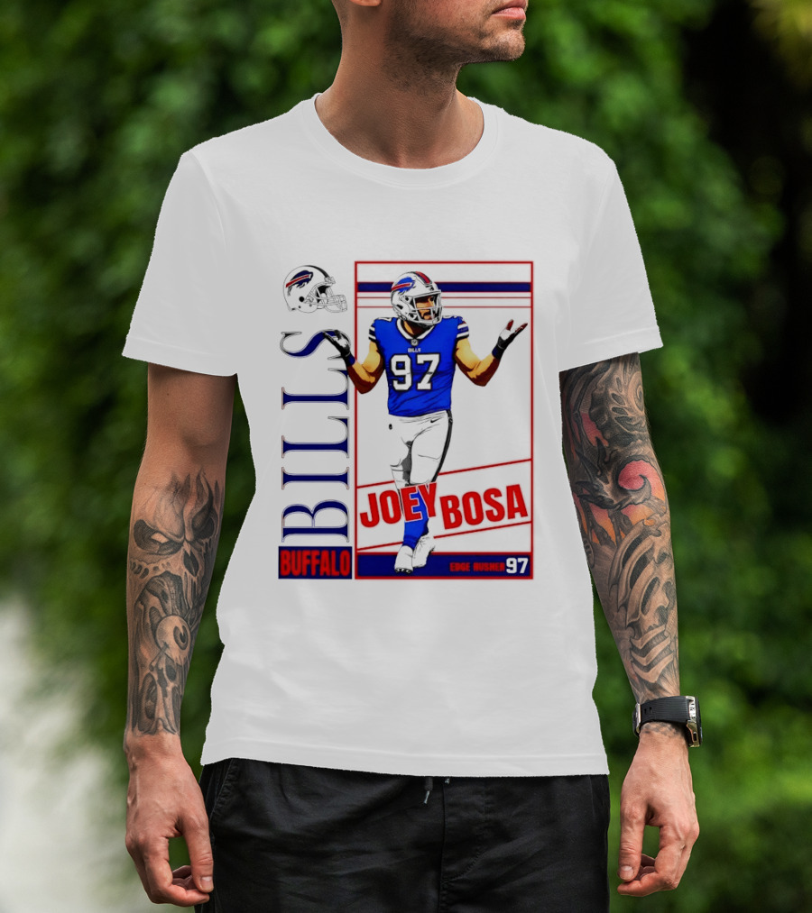 Joey Bosa Buffalo Bills Edge Rusher 97 NFL Football T-Shirt