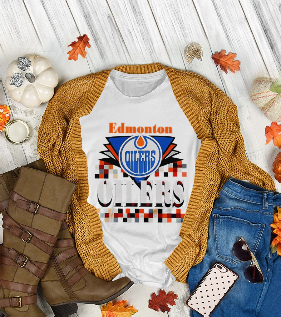 Edmonton Oilers NHL 1993 Edmonton Team Spirit T-Shirt