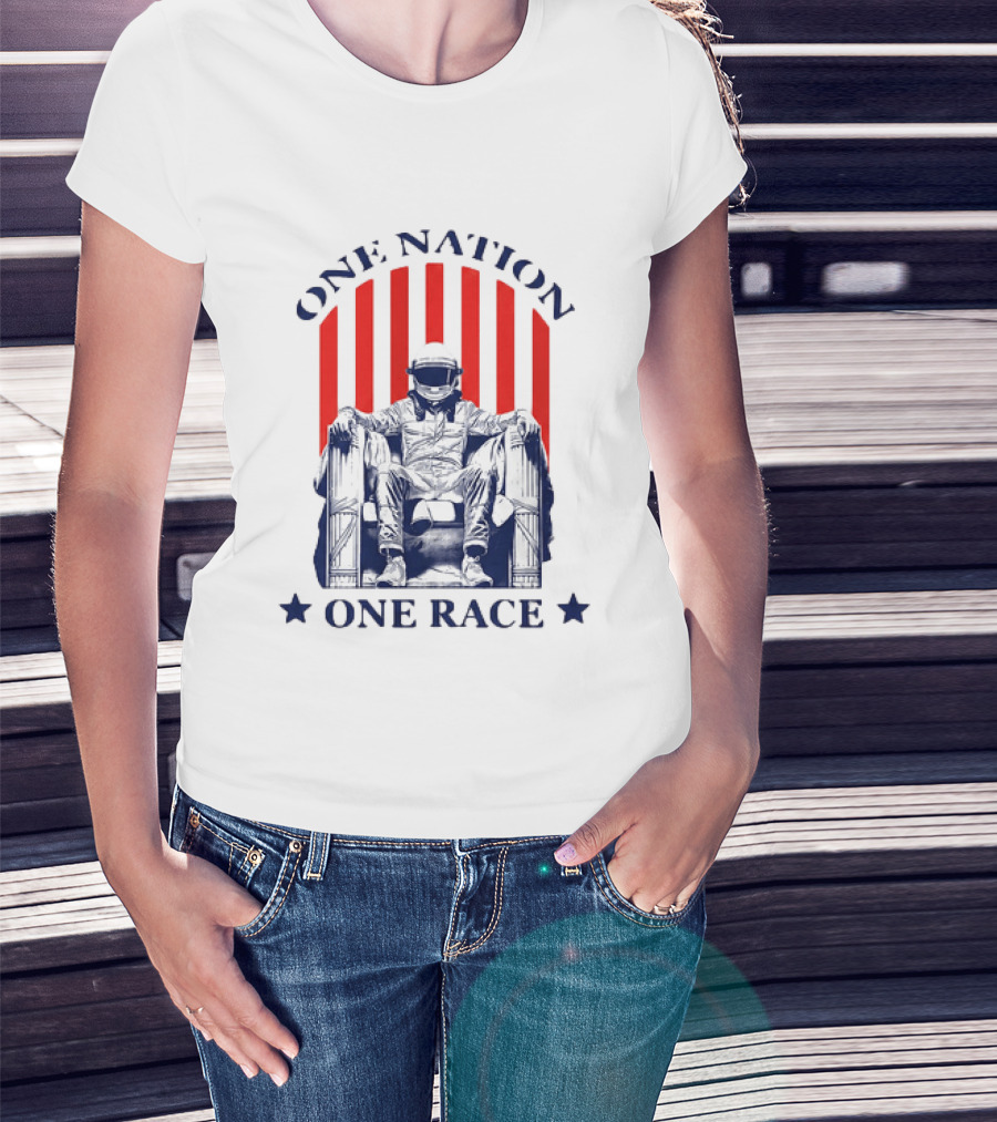 One Nation One Race Freedom 250 Grand Prix Racing Champion T-Shirt