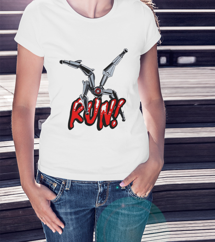 Robot Leaper ARC Raiders RUN Cyborg Invasion T-Shirt