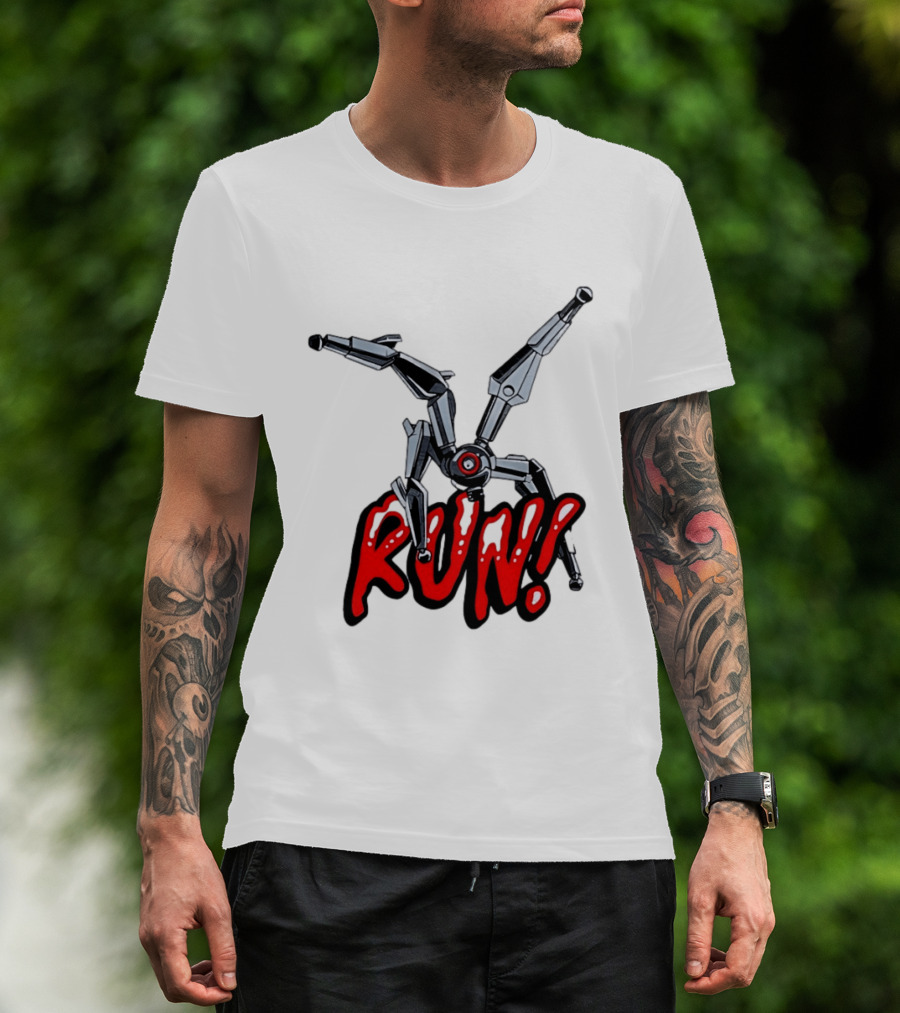 Robot Leaper ARC Raiders RUN Cyborg Invasion T-Shirt