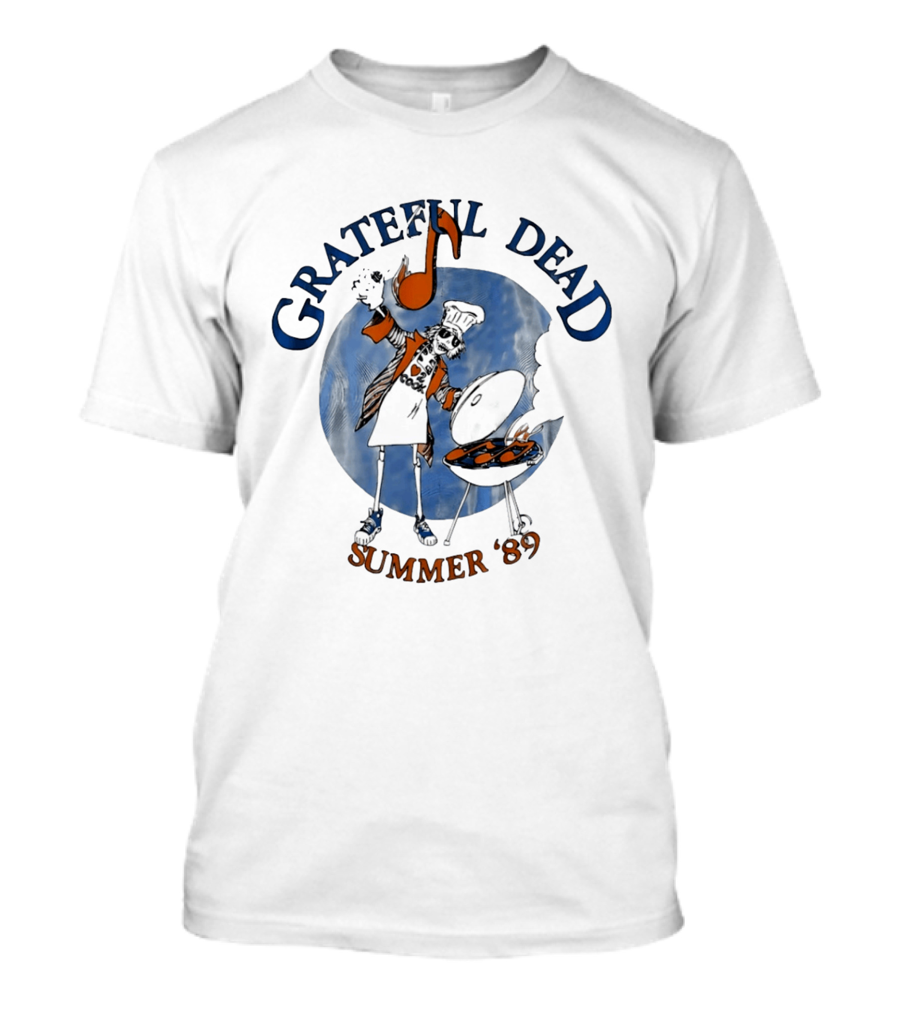 Grateful Dead Skeleton Chef BBQ Summer '89 T-Shirt