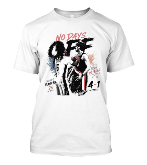 Stephon Castle No Days Off Built Different San Antonio Spurs Basketball 4 1 Number 26 T-Shirt