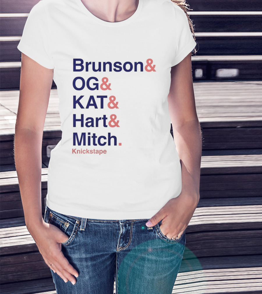 Brunson OG KAT Hart Mitch New York Knicks Knickstape T-Shirt