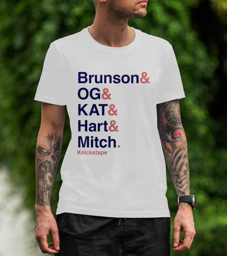 Brunson OG KAT Hart Mitch New York Knicks Knickstape T-Shirt