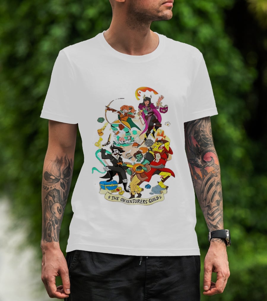 The Oxventurers Guild YouTube Outside Xbox Characters Adventure Fantasy T-Shirt