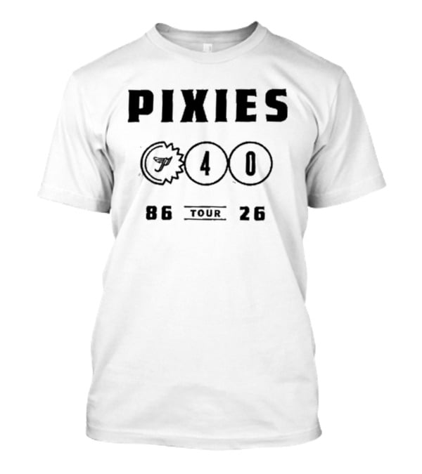 Pixies 40th Anniversary Tour 2026 Dates Asia Event P40 86 26 T-Shirt