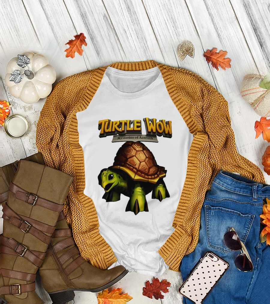 Turtle WoW Mysteries of Azeroth Tortoise Adventure T-Shirt