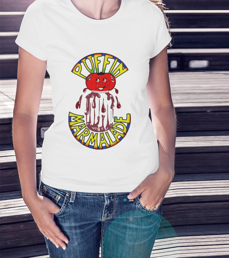 Puffin Marmelade Tomato Jam Zwei Asse Trumpfen Auf T-Shirt