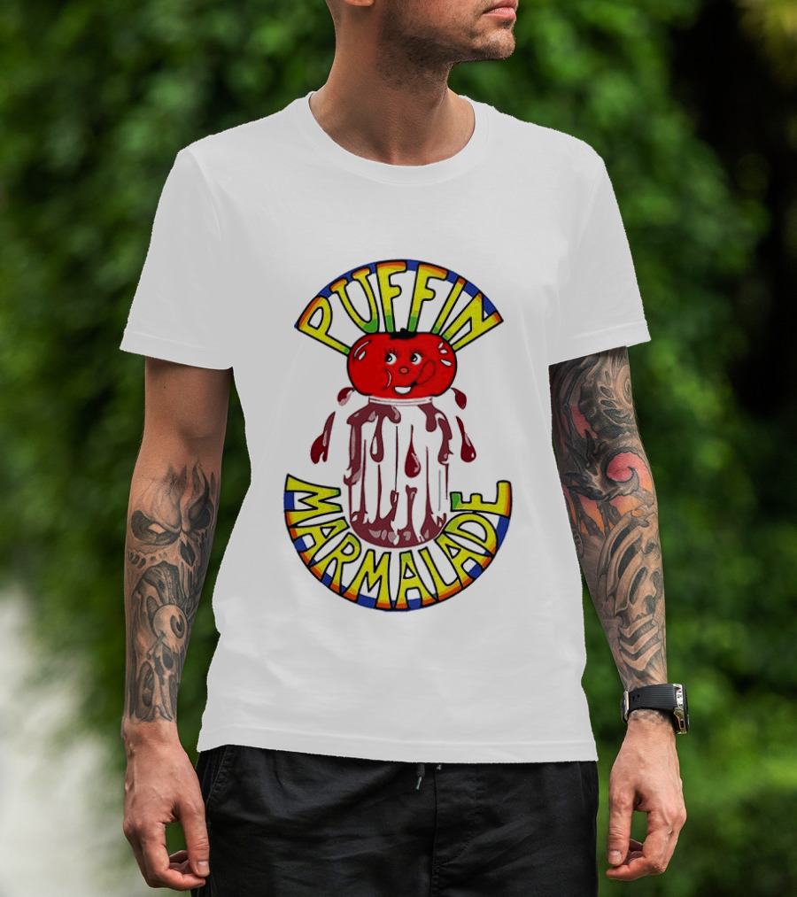 Puffin Marmelade Tomato Jam Zwei Asse Trumpfen Auf T-Shirt