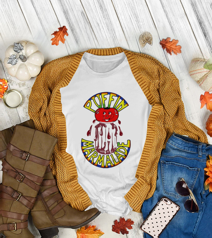 Puffin Marmelade Tomato Jam Zwei Asse Trumpfen Auf T-Shirt