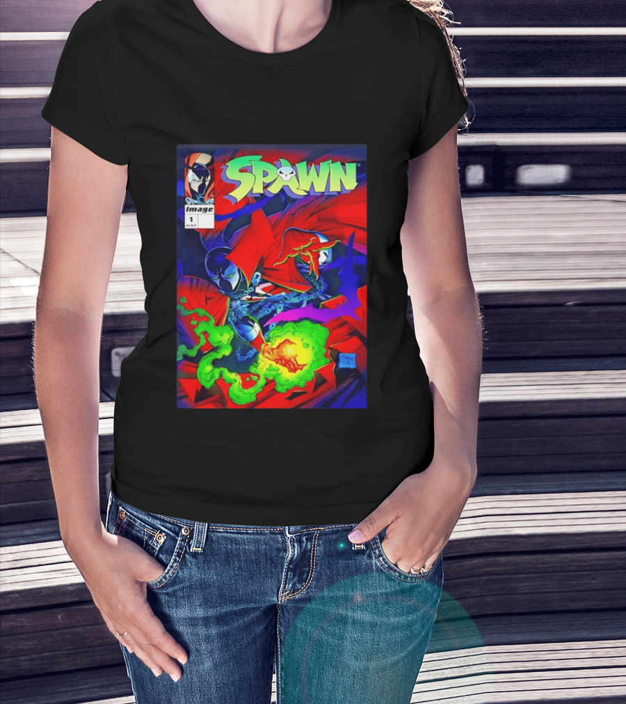 Spawn Image Comics May Issue 1 Albert Al Simmons 1992 T-Shirt