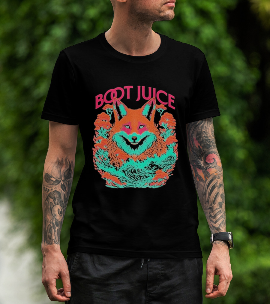 Boot Juice Psychedelic Neon Fox T-Shirt