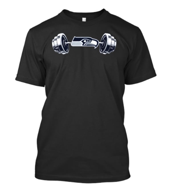 Ernest Jones IV Seahawks Barbell Weightlifting Fitness T-Shirt