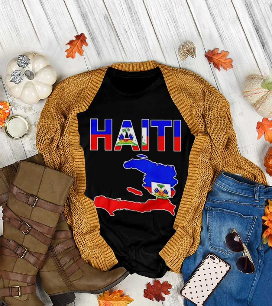 Haiti Flag Day 2026 Map Flag Haitian Pride Celebration T-Shirt